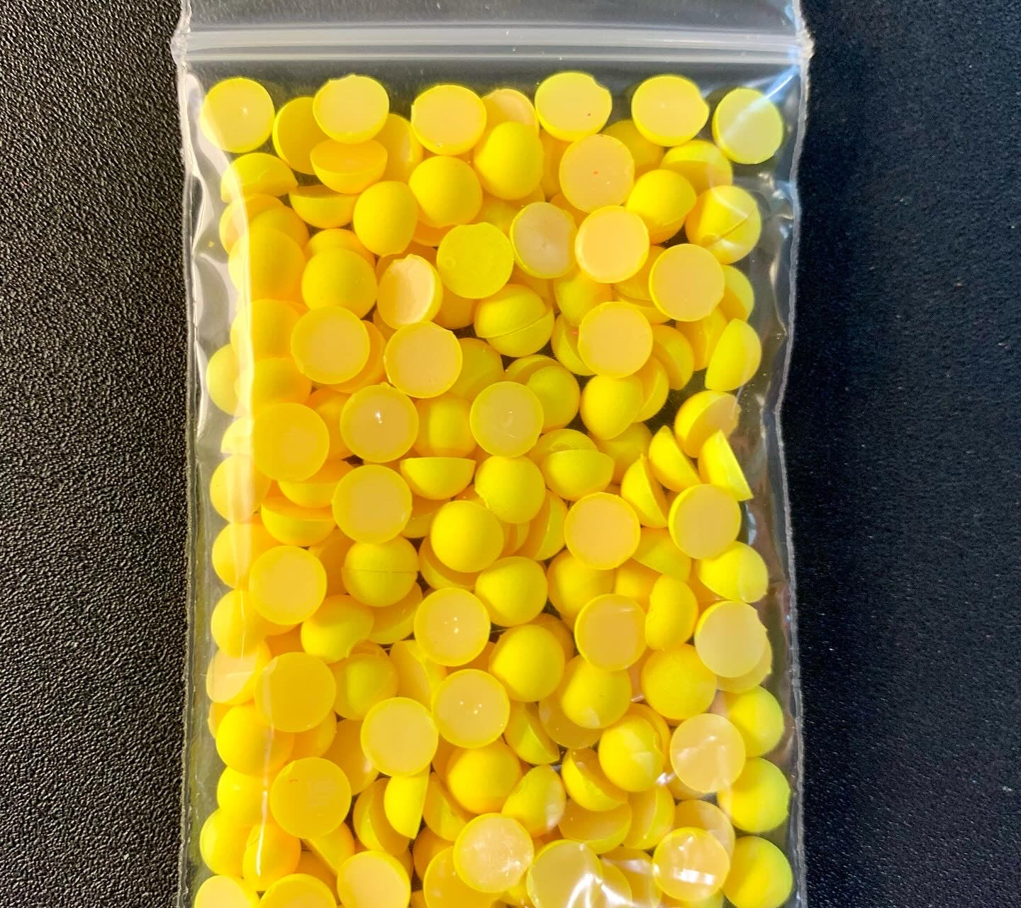 Neon Bright Yellow- 1/2 Pearls
