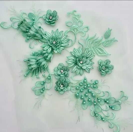 Large 3D Flowers - 3D#11A - 4 Colours