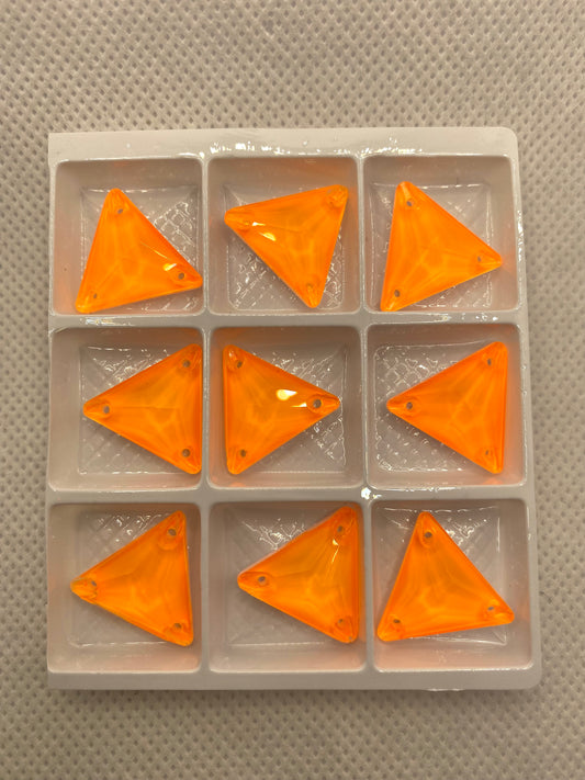 K9 Neon Orange Triangle 16 mm