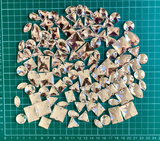 Clear Crystal  Mixed Bag 150grams- AAA