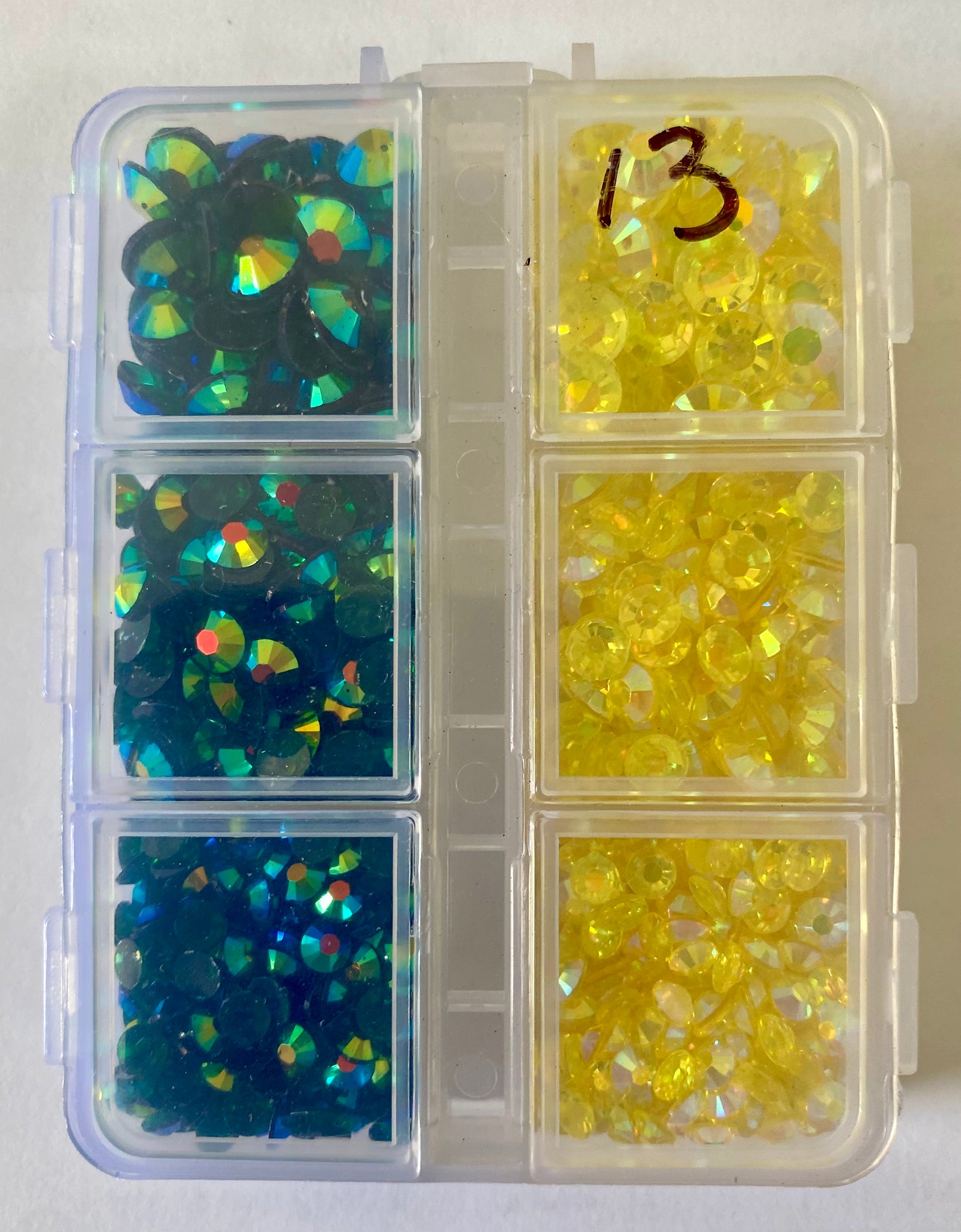 Citrine and Emerald Acrylic #13