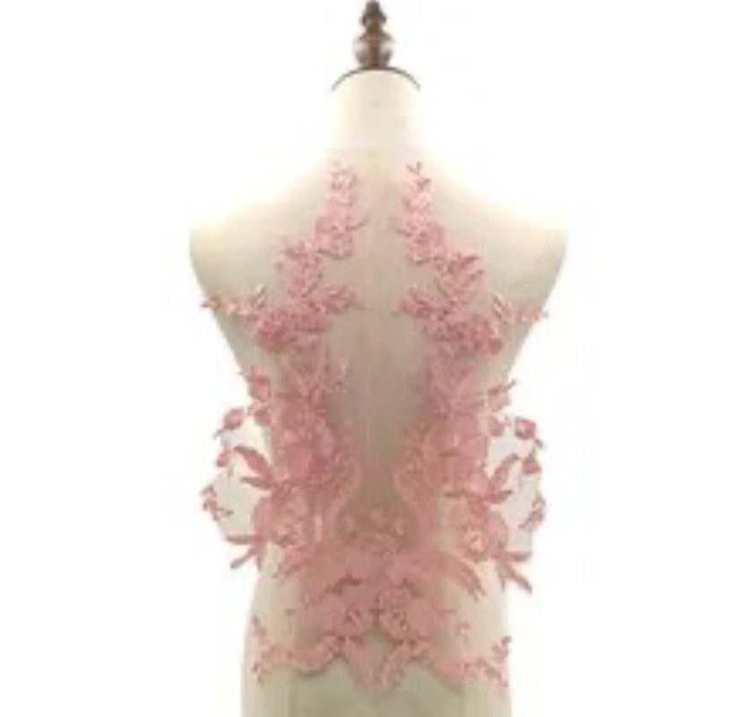 Embroidered Bodice Applique #2 - LA#6 - 8 Colours