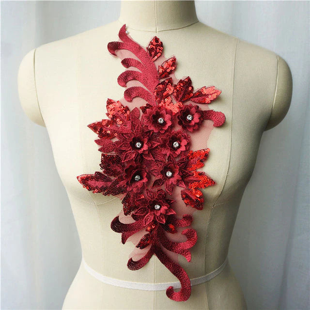 Large Sequin Applique - 3D#16 - 16 Colours