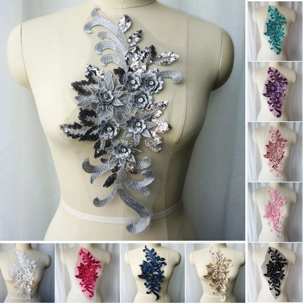 Large Sequin Applique - 3D#16 - 16 Colours