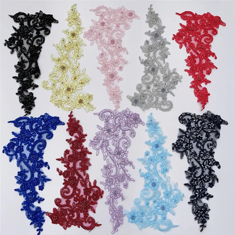 Embroidered Applique - LA#24- 7 Colours