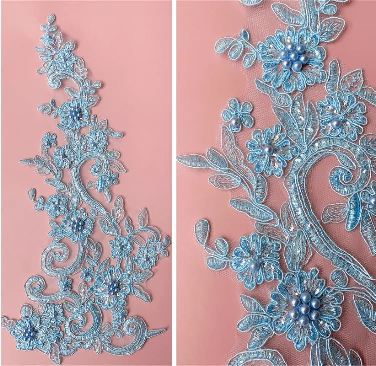 Embroidered Applique - LA#24- 7 Colours