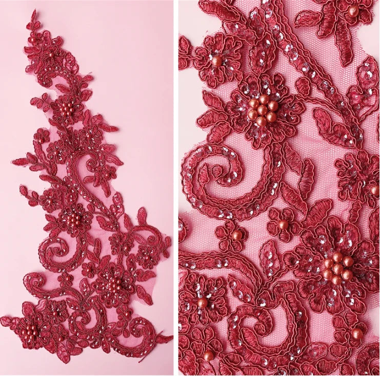 Embroidered Applique - LA#24- 7 Colours