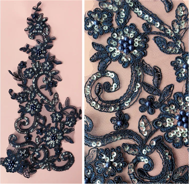 Embroidered Applique - LA#24- 7 Colours