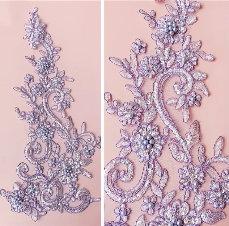 Embroidered Applique - LA#24- 7 Colours