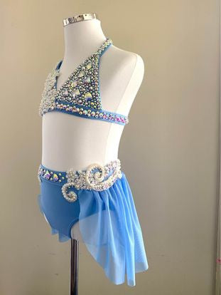Blue 2 Piece Lyrical Size 6