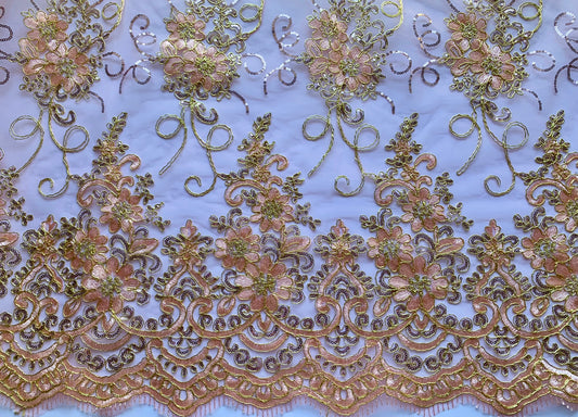 Rani Lace - Peach Pink