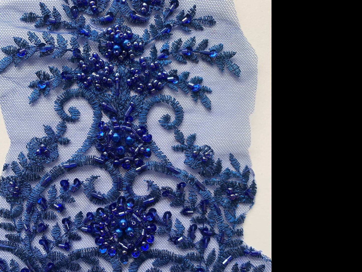Sapphire Beaded Applique #1 - BL#20
