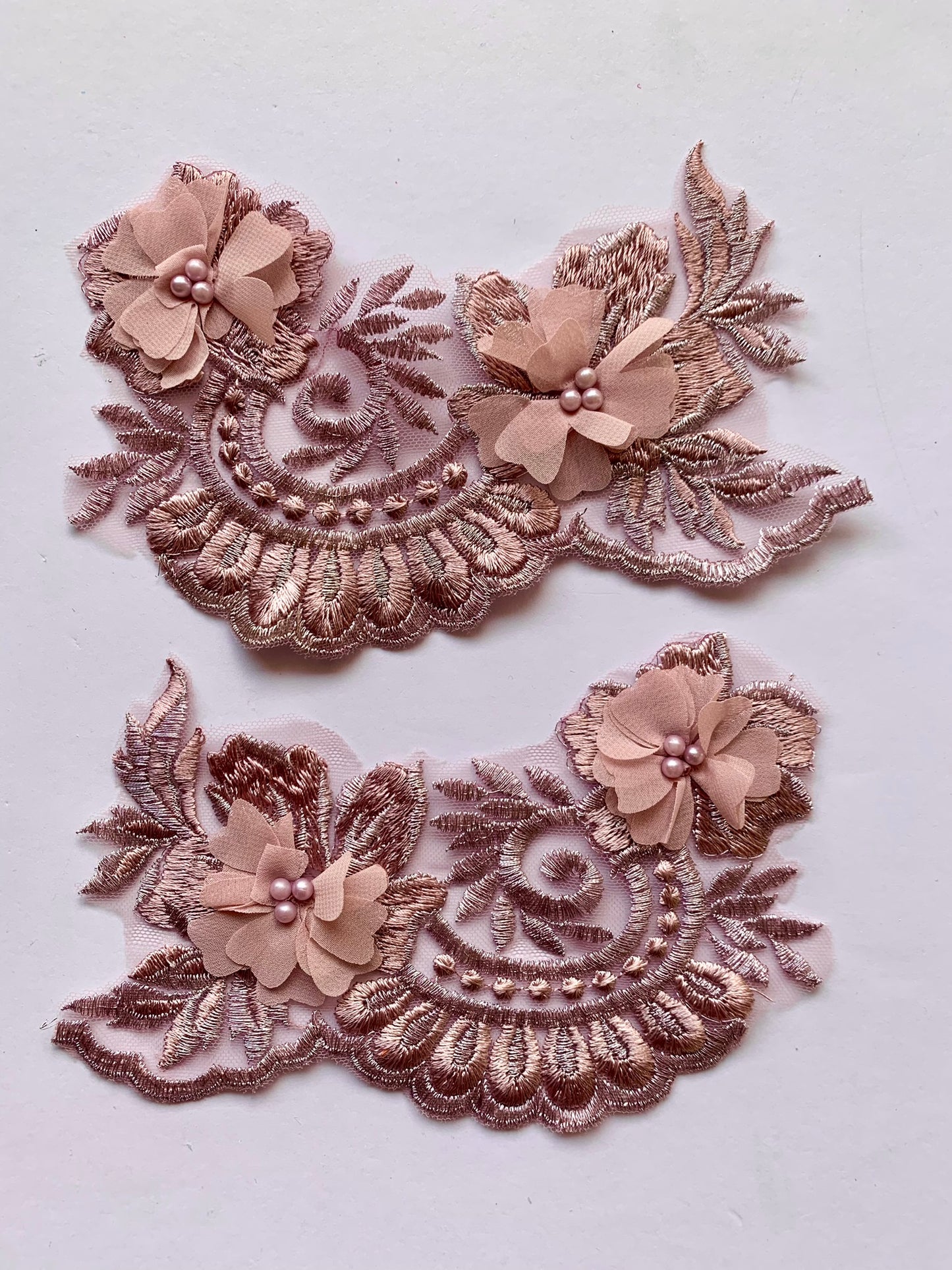 Dusky Pink Applique #6 - N3D#107