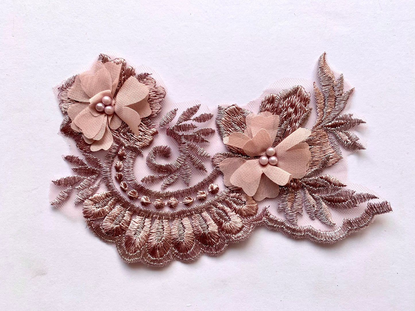 Dusky Pink Applique #6 - N3D#107