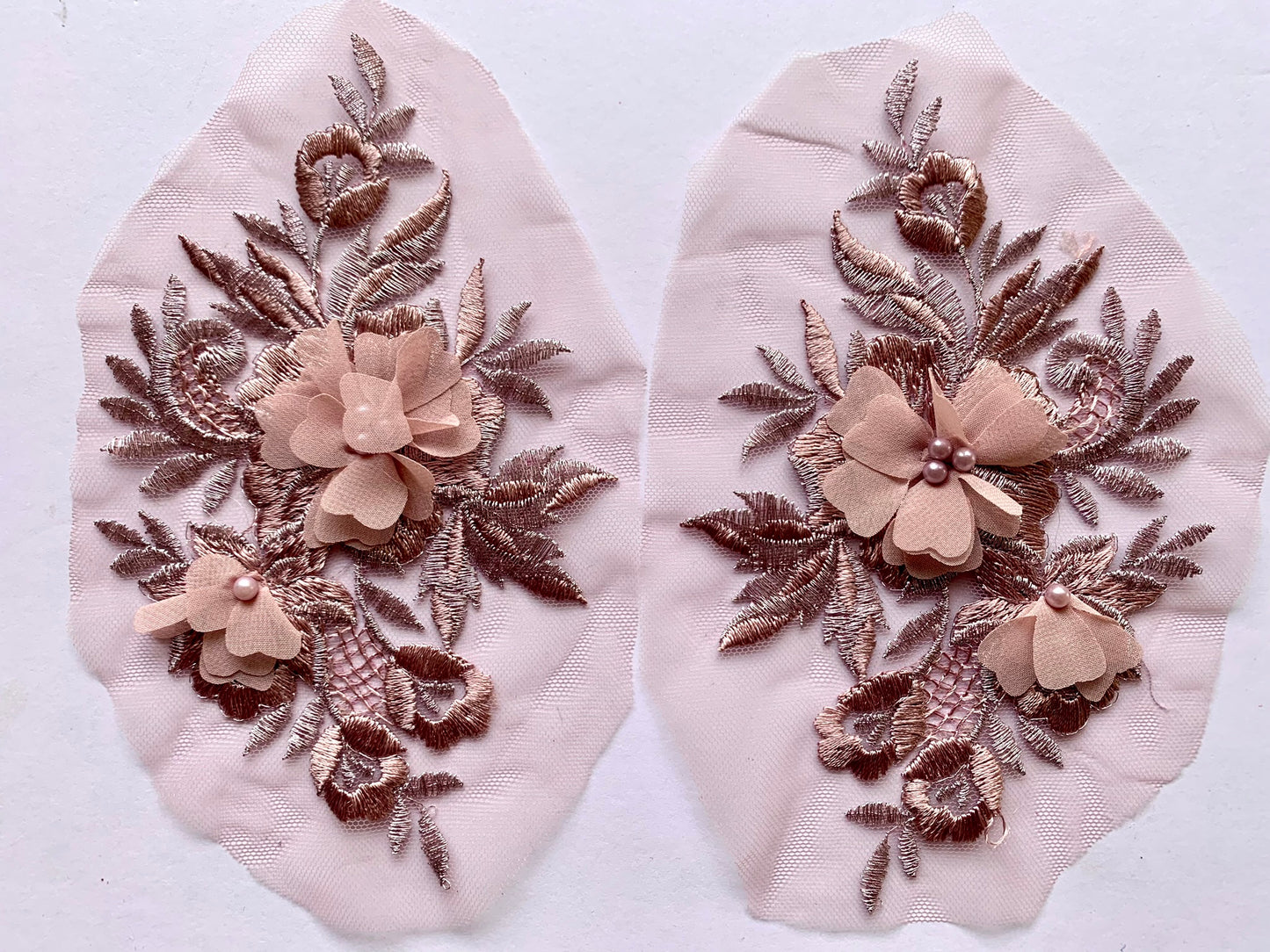 Dusky Pink Applique #5 - 3D#106
