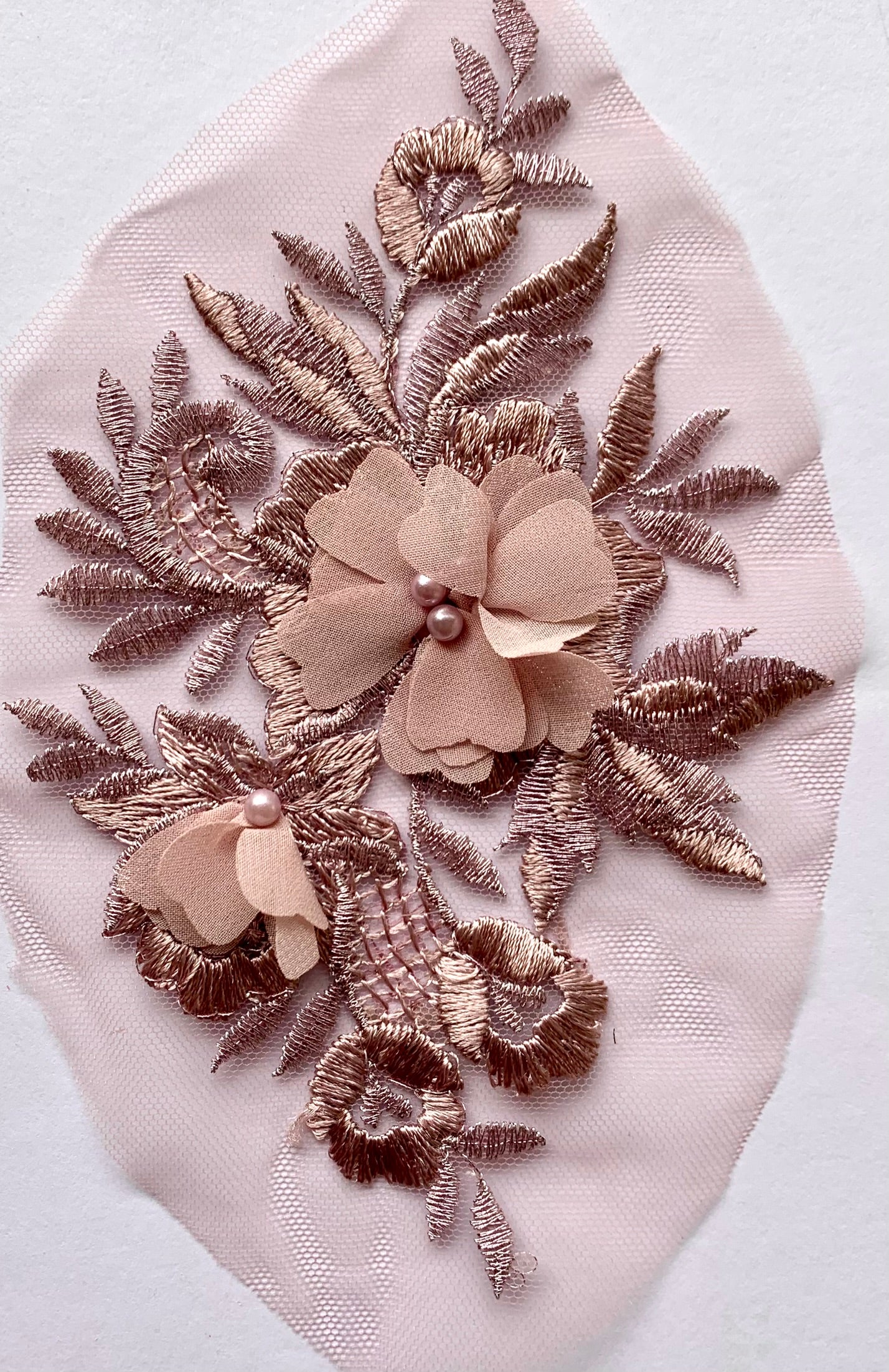 Dusky Pink Applique #5 - 3D#106