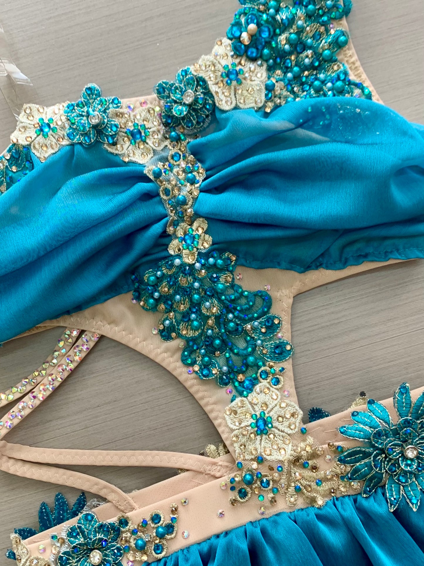 Teal Lyrical 2 piece size 8