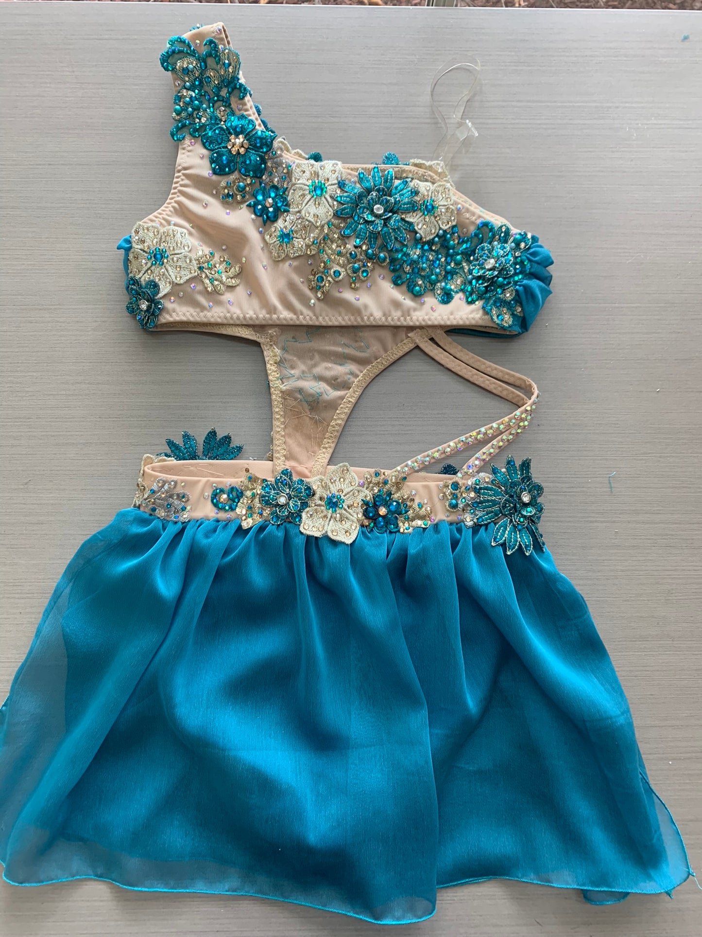 Teal Lyrical 2 piece size 8