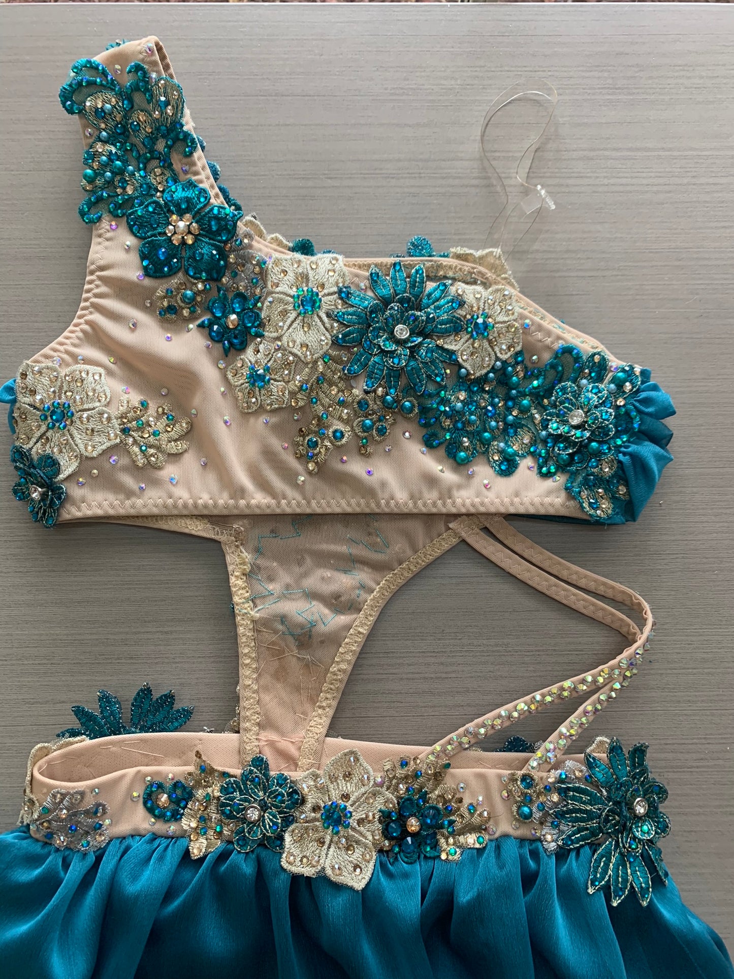 Teal Lyrical 2 piece size 8