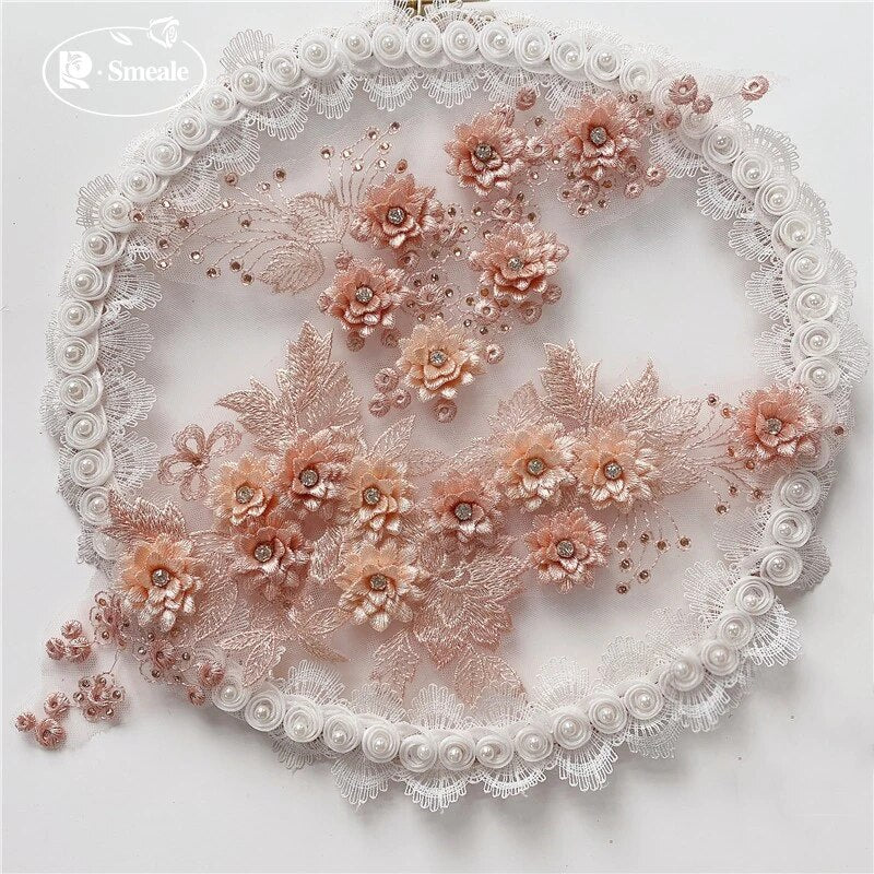 Large Flower Appliques -3D#12 - 5 Colours