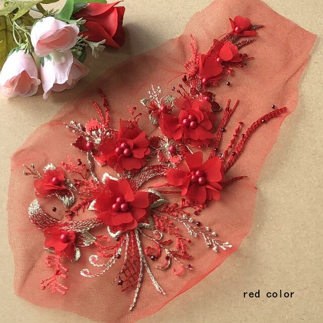 Delicate Flower Appliques - Med - 5 Colours