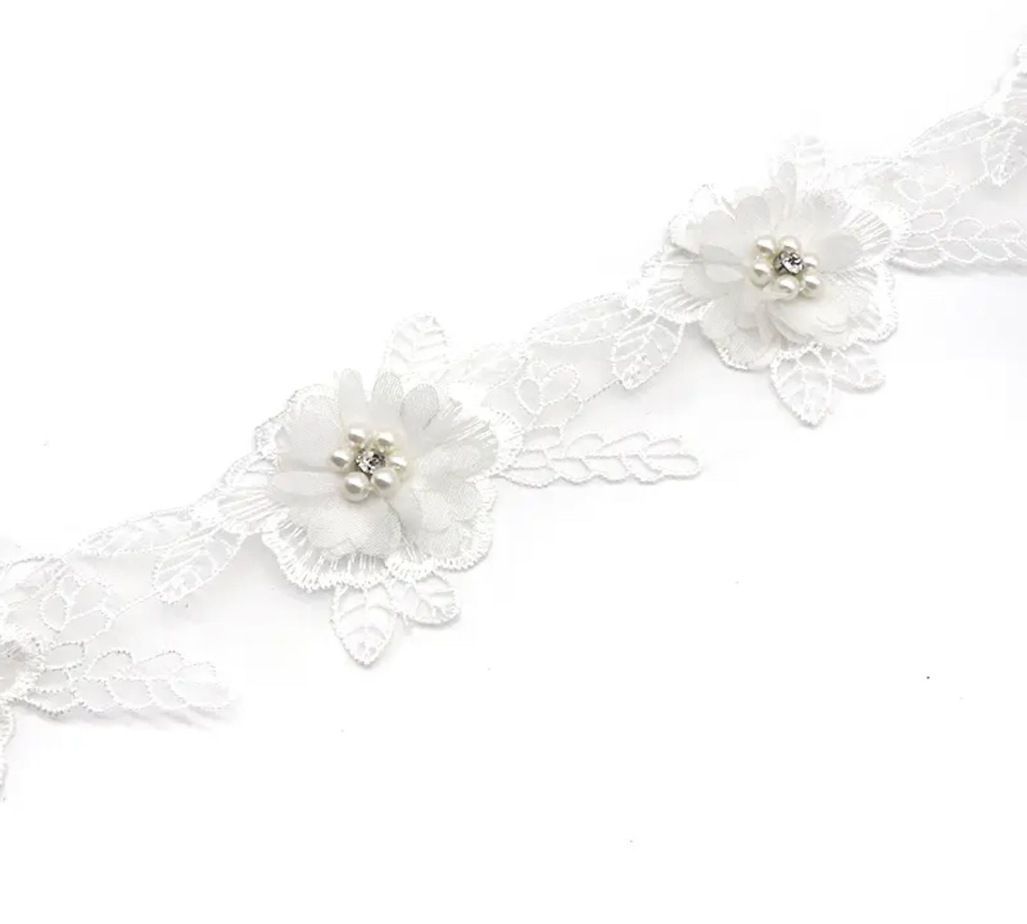 Delicate Flower Trim - 7 Colours-DF07