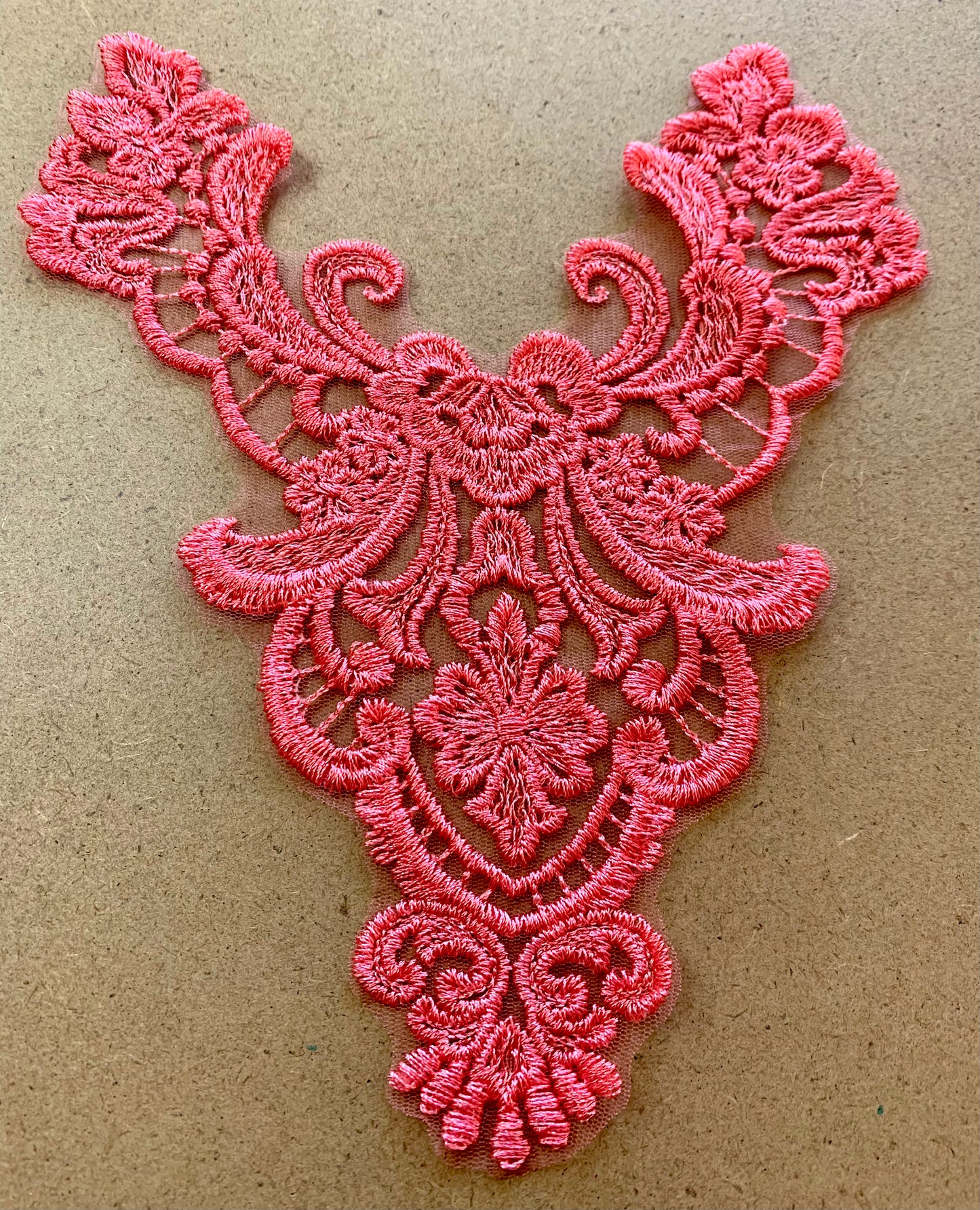 Embroidered Lace Applique #1 - 11 Colours