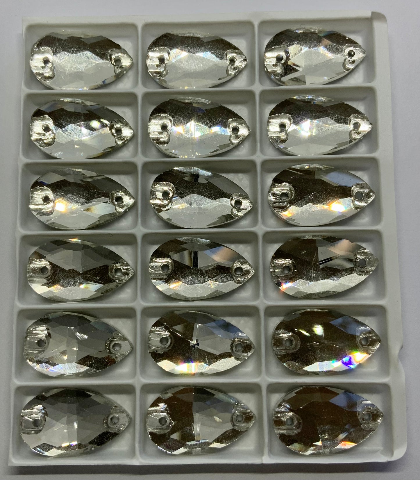 AAA Teardrop Clear Crystal