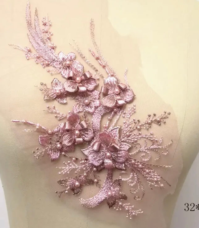 3D Flower Appliques #18 - Med - 6 Colours