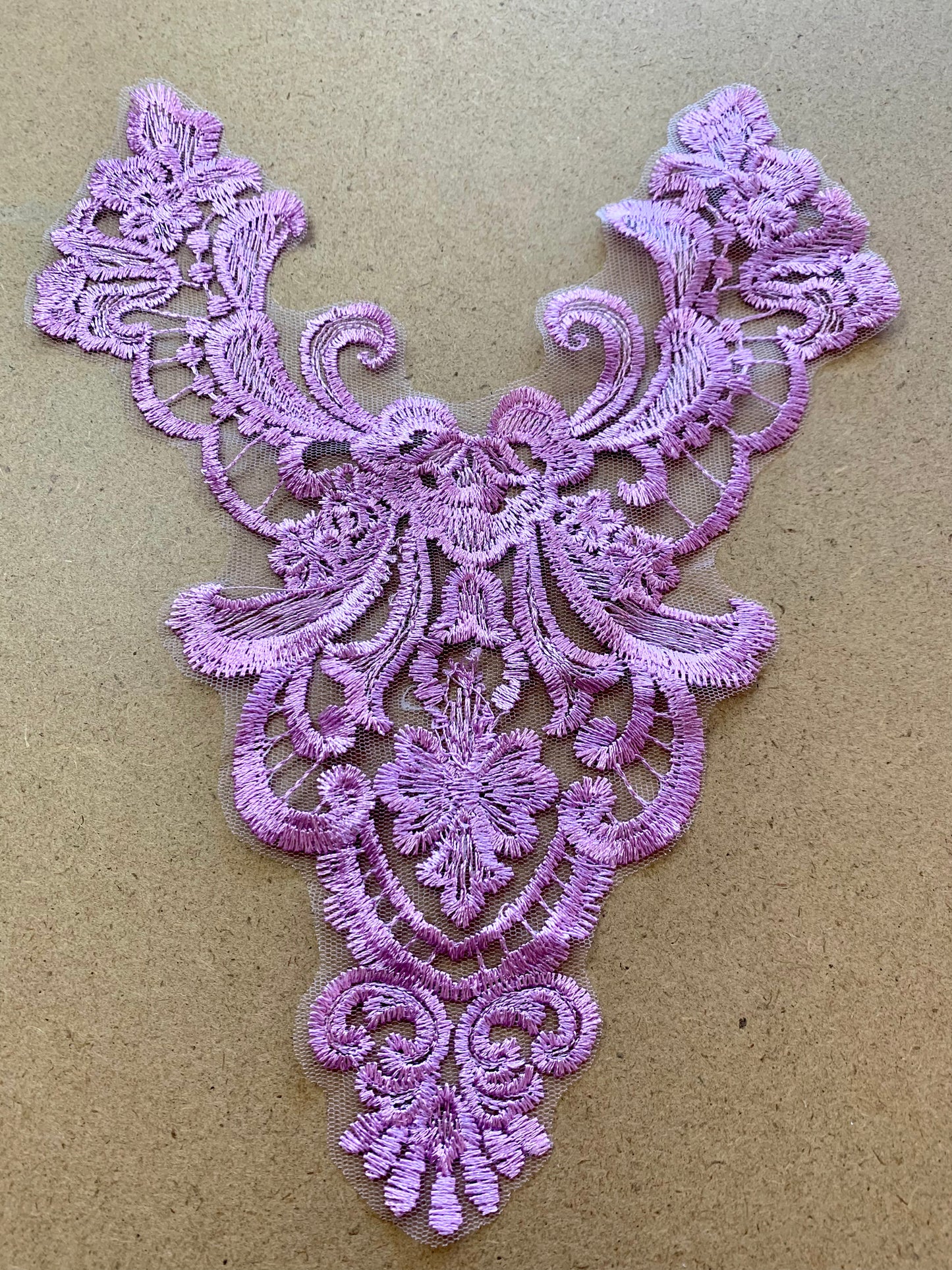 Embroidered Lace Applique #1 - 11 Colours