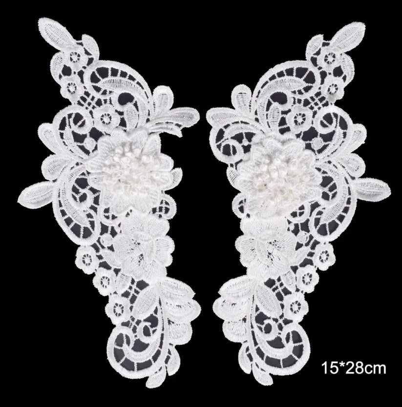 Medium 3D Flower Applique Cream - 3D#39