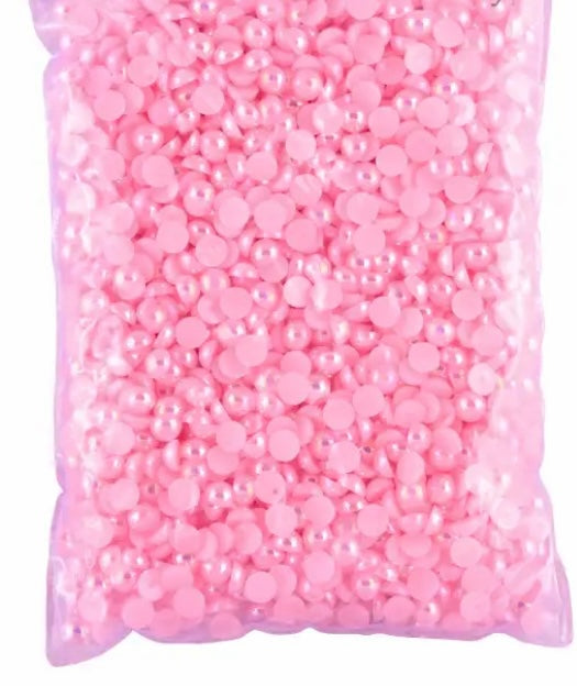 Baby Pink AB - 1/2 Pearls