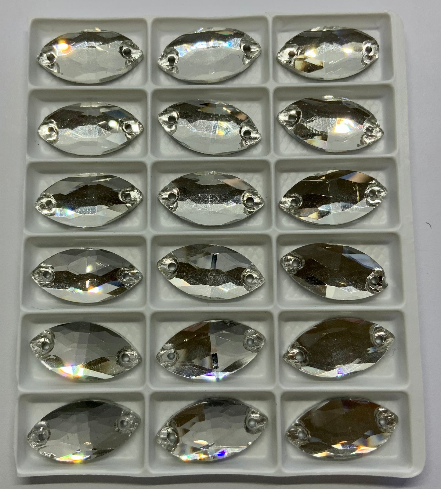 5A Navette Clear Crystal