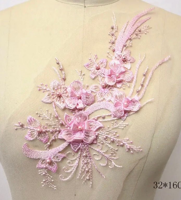 3D Flower Appliques #18 - Med - 6 Colours