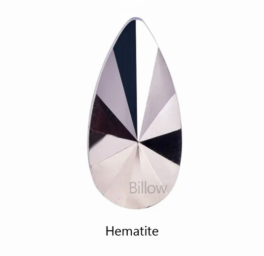 Teardrop Acrylic - Hematite