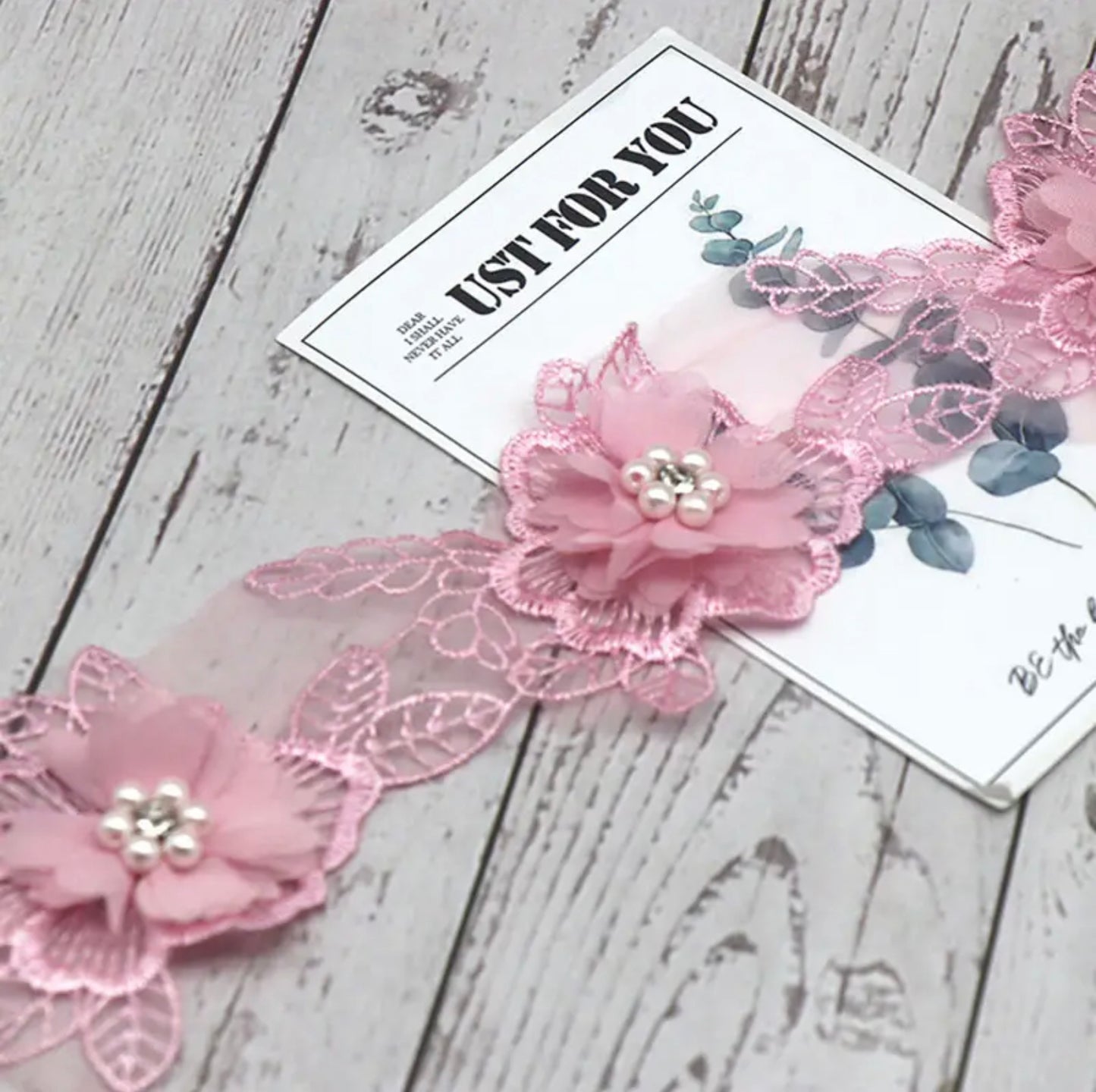 Delicate Flower Trim - 7 Colours-DF07
