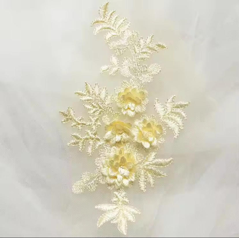 Pastel 3D Flowers SML - 3D#63 - 6 Colours