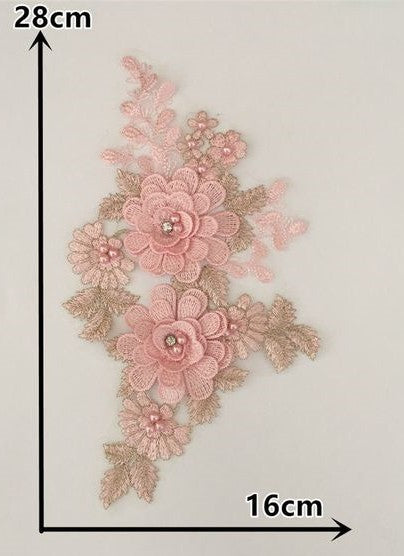 Medium Delicate 3D Flowers - 3D#50- 5 Colours