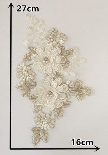 Medium Delicate 3D Flowers - 3D#50- 5 Colours