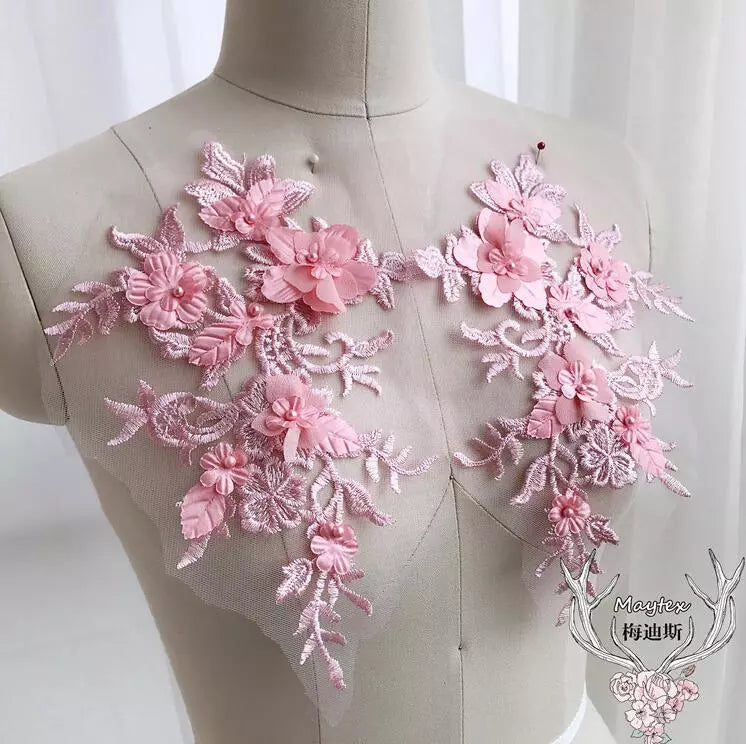Delicate Pastel Appliques - Med - 9 Colours