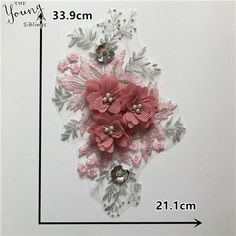 Large Pink 3D Flowers