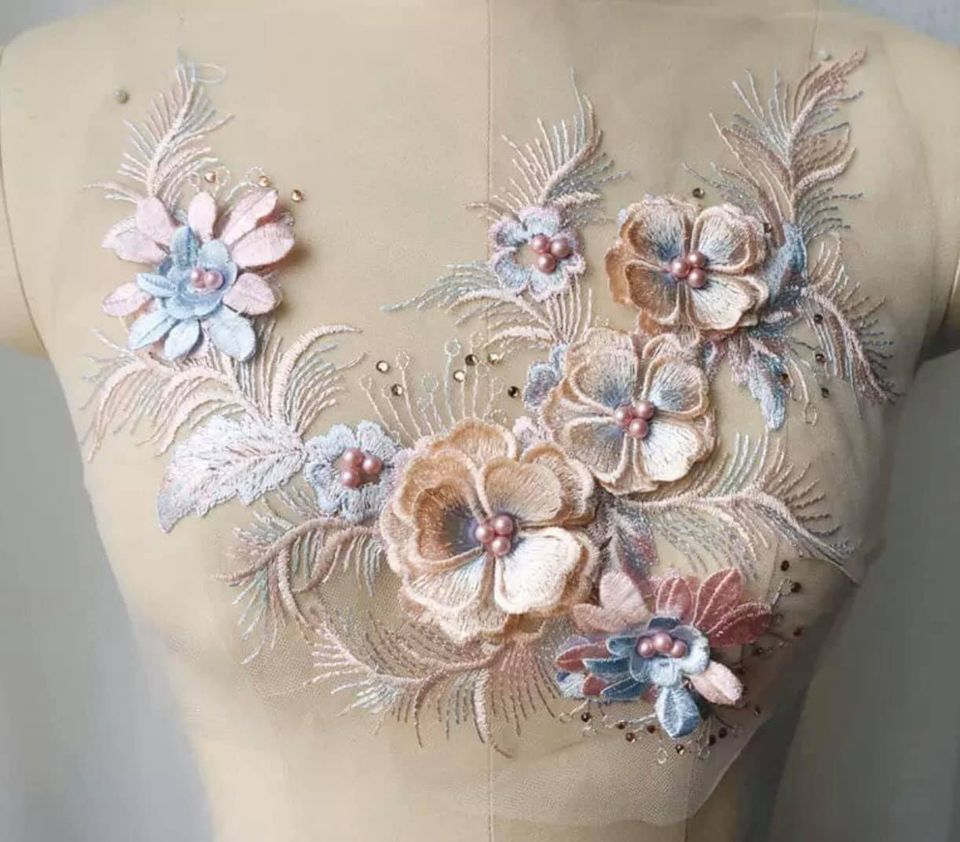 3D Pastel Flowers #6 - 3 Colours