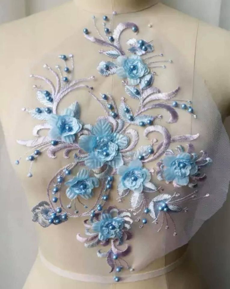 Large 3D Delicate Applique - 3D#5 - 5 Colours