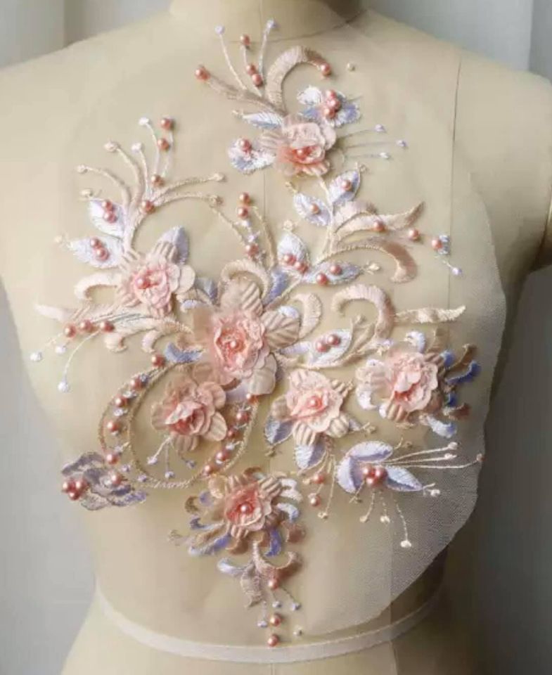 Large 3D Delicate Applique - 3D#5 - 5 Colours