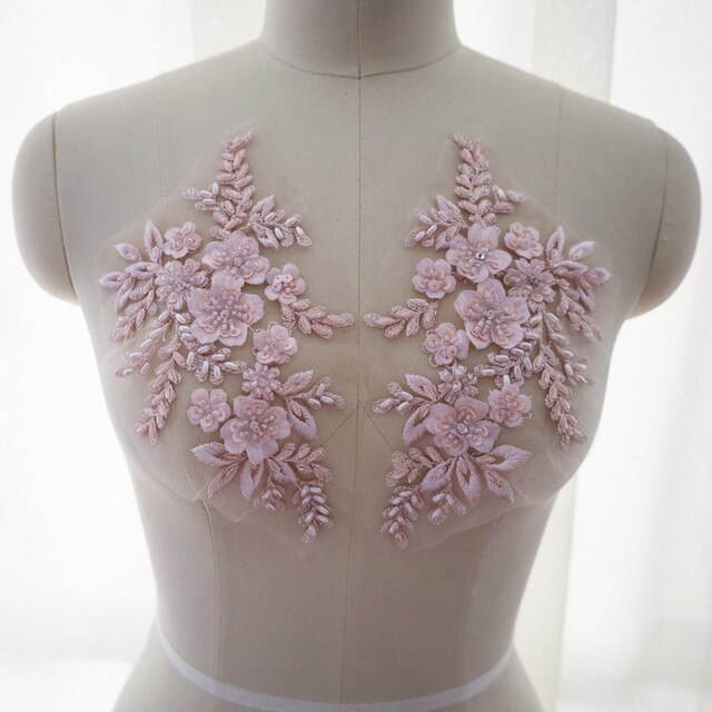 Beaded Flower Applique #4