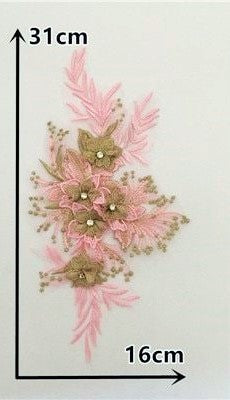 Medium Metallic Applique #1 - 3D#44 - 6 colours