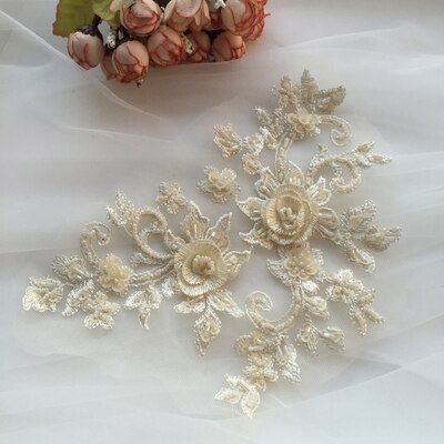 Beaded Flower Applique - BL#1 - 9 Colours