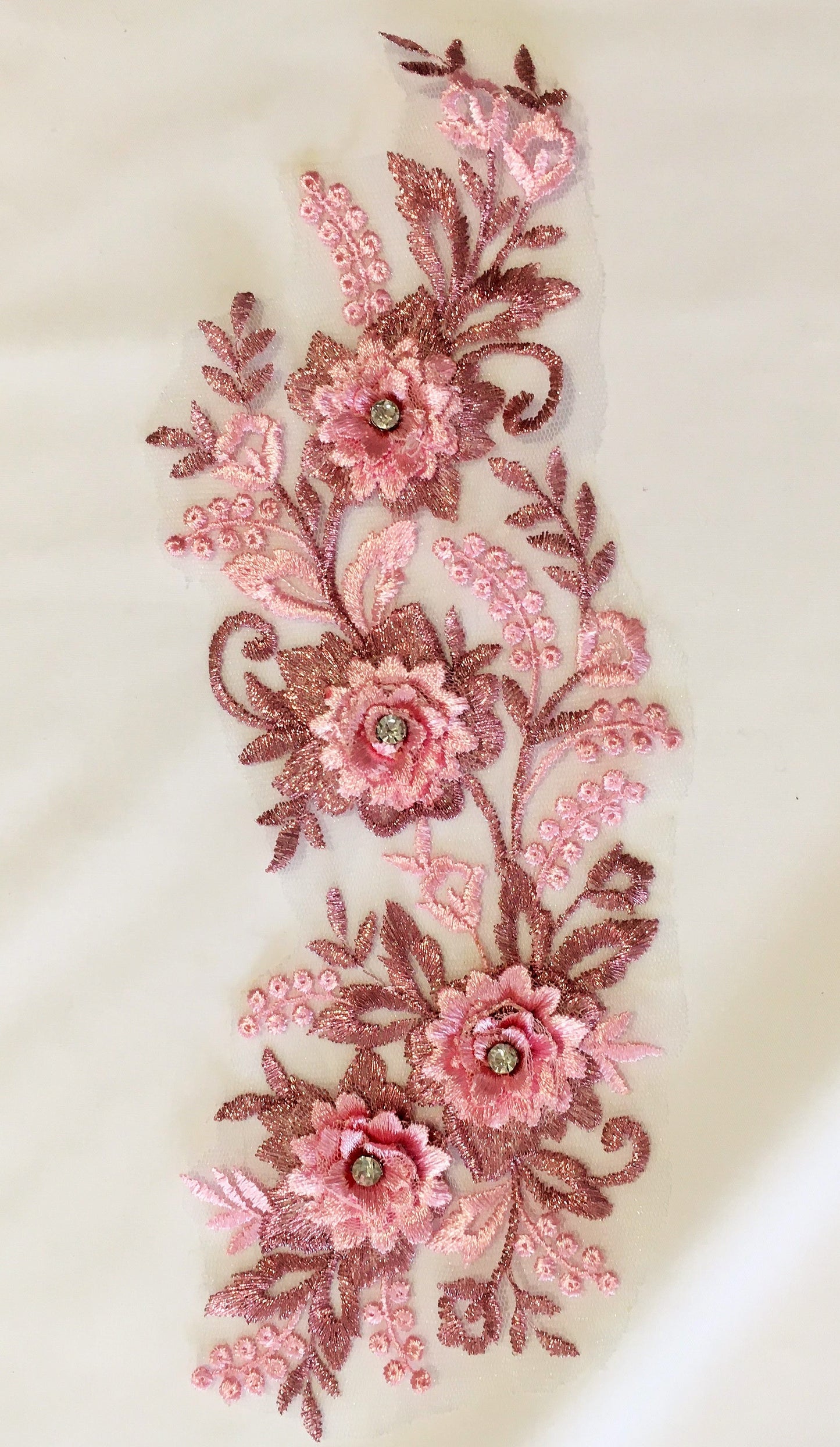 Medium 3D Metallic Small Flowers - 3D#54 - 5 Colours