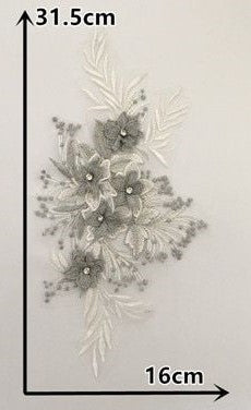 Medium Metallic Applique #1 - 3D#44 - 6 colours