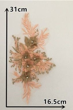 Medium Metallic Applique #1 - 3D#44 - 6 colours